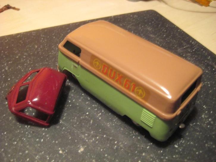 DUX AUTO VW T1 VAN - OPHALEN (gemaakt in Duitsland), Hobby en Vrije tijd, Modelauto's | 1:43, Gebruikt, Bus of Vrachtwagen, Overige merken