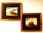 Tableau de marine sur bois, Antiquités & Art, Envoi