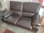 Lederen salon, 2 x tweezit, Huis en Inrichting, Ophalen, Zo goed als nieuw