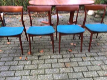 Design, vintage, 4 Deense stoelen vn R. Borregaard vr Viborg beschikbaar voor biedingen