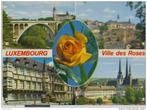 LUXEMBOURG VILLE DES ROSES 1986 CARTE POSTALE, Collections, Enlèvement ou Envoi, 1980 à nos jours, Affranchie, Belgique et Luxembourg
