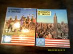 Géographie Amérique:Etats-Unis:2 tômes timbre Tintin complet, Livres, Enlèvement ou Envoi, Comme neuf, Album d'images