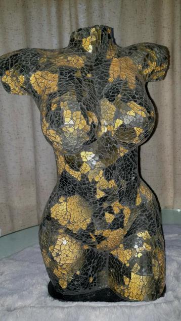 Tiffany lamp mozaïek vrouwen torso  beschikbaar voor biedingen
