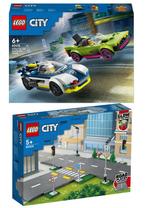LEGO City politieauto en superauto +extra rijplaten, Kinderen en Baby's, Speelgoed | Duplo en Lego, Ophalen of Verzenden, Nieuw