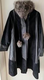 Vintage glam Modieuze leren/Daim mantel, Kleding | Dames, Ophalen of Verzenden, Maat 38/40 (M)
