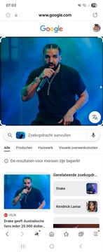 2 Tickets te koop  Drake op 7 augustus 2 zitplaatsen !!!, Augustus