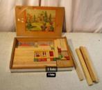 Oude Houten Doos met houten Speelblokken, Overige merken, Ophalen of Verzenden, Zo goed als nieuw