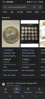 Franse munt 1999 zeldzaam !, Postzegels en Munten, Munten | Europa | Euromunten, Ophalen, België, 1 euro, Losse munt