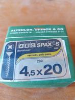 Vis SPAX 4,5x20 : 200 pices : 5 €, Enlèvement ou Envoi, Bricolage, Neuf