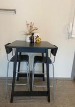 Mooie bartafel Ikea zwart, Huis en Inrichting, Barren, Ophalen, Zo goed als nieuw, Inclusief barstoelen