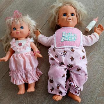 Pj Sparkles en Baby Talk vintage pop set van twee poppen beschikbaar voor biedingen