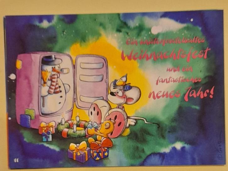 Diddl Duitse Kerstkaarten – E-reeks, Verzamelen, Diddl, Nieuw, Papier, Kaart of Schrift, Diddl, Ophalen of Verzenden