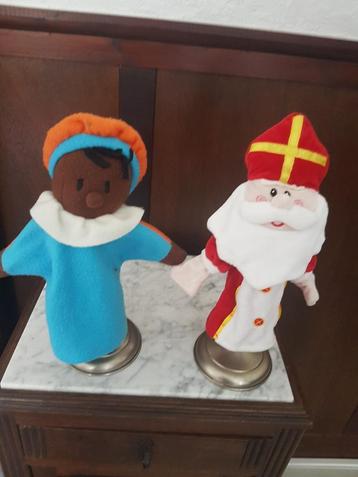 Sinterklaas en zwarte Piet poppenkastpoppen beschikbaar voor biedingen