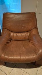 Zetel 1 zit hout en leder, Ophalen, Gebruikt, Hout