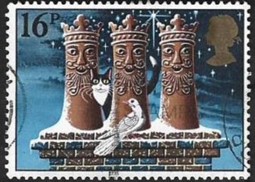 1 Postzegel Groot-Brittannië 1983 Kerstsfeer Schoorsteen beschikbaar voor biedingen