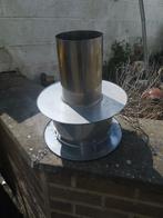 Chapeau de cheminée en inox anti refouleur diamètre 144mm, Comme neuf, Inox, Enlèvement ou Envoi