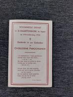 bidprentje Ieper 1936, Verzamelen, Bidprentjes en Rouwkaarten, Bidprentje, Verzenden