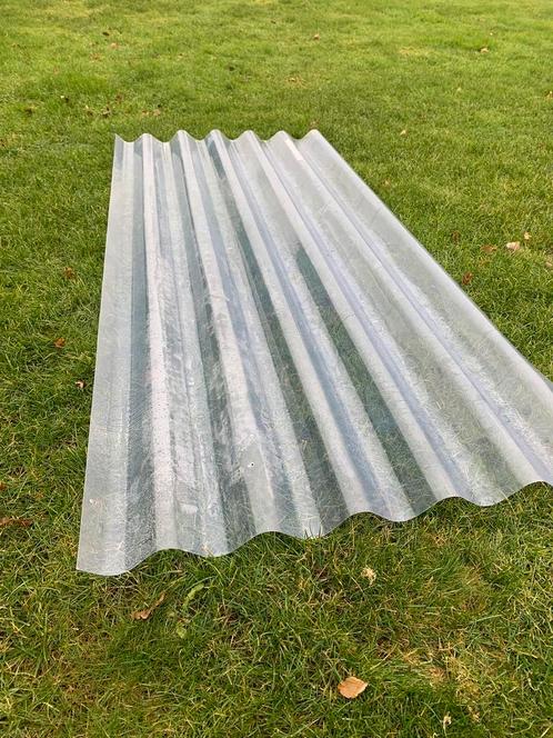 Polycarbonaat golfplaten 1mm, Doe-het-zelf en Bouw, Dakpannen en Dakbedekking, Zo goed als nieuw, Golfplaat, Kunststof, Ophalen