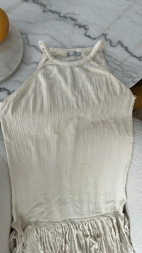 Robe longue creme zara L neuve boheme, Neuf