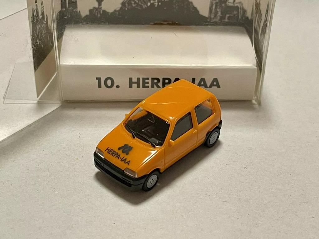 1:87 Herpa Fiat Cinquecento orange Int. Speilwarenmesse 1993, Ophalen of Verzenden, Zo goed als nieuw, Auto, Herpa