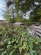 Een lot eiken kinderbalken, Tuin en Terras, Brandhout, 3 tot 6 m³, Ophalen, Eikenhout