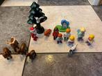 Playmobil geobra winters tafereel kerstman engeltjes vintage, Utilisé, Enlèvement ou Envoi
