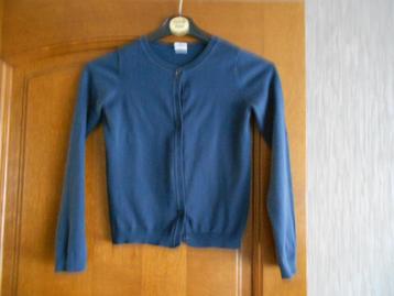 donkerblauwe gilet Hema mt 134/140 beschikbaar voor biedingen