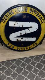Emaille bord Dunlop XXL 1 meter diameter origineel, Ophalen, Gebruikt, Reclamebord