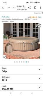 Jacuzzi Intex voor 6 personen zo goed als nieuw 1 x gebruikt, Jardin & Terrasse, Jacuzzis, Gonflable, Comme neuf, Enlèvement, Tapis de sol