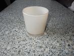 nr.467- Bloempot beige - glas, Enlèvement, Rond, Intérieur