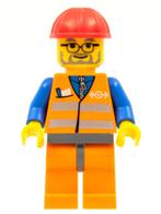 Lego figuur trn143 Construction vest / B1-2, Ophalen of Verzenden, Zo goed als nieuw, Losse stenen, Lego