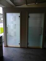 glasdeuren compleet met dorma scharnier & trekker, Doe-het-zelf en Bouw, Nieuw, Glas, Ophalen, Binnendeur