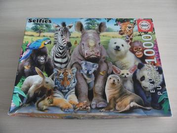 PUZZLE  1000  PIÈCES  PHOTO DE CLASSE  AVEC DES ANIMAUX