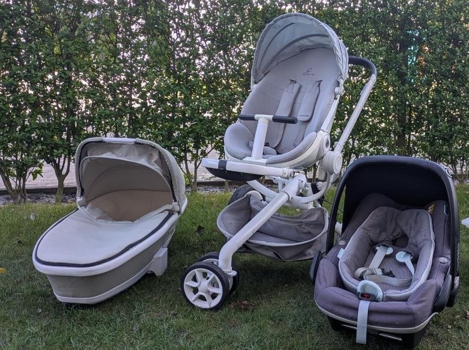 Quinny Moodd kinderwagen  3‑in‑1 reis­systeem, Ophalen, Kinderwagen, Quinny, Verstelbare duwstang