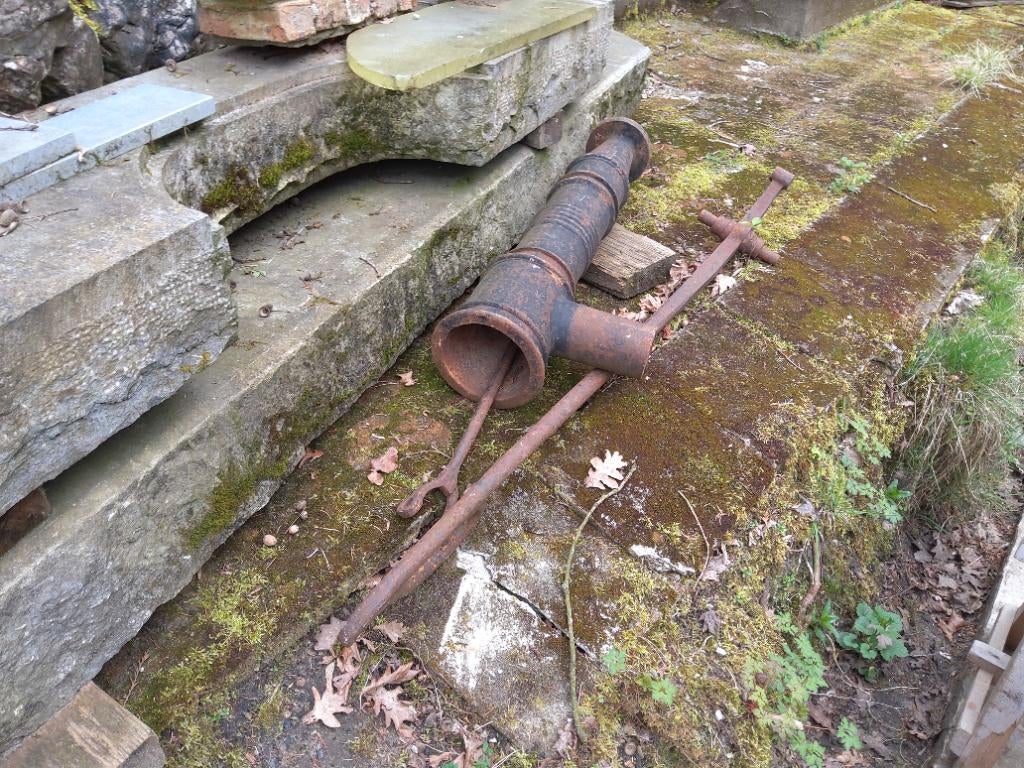 oude pomp gietijzer, Jardin & Terrasse, Pompes à eau, Enlèvement, Utilisé, Manuelle, Autres types