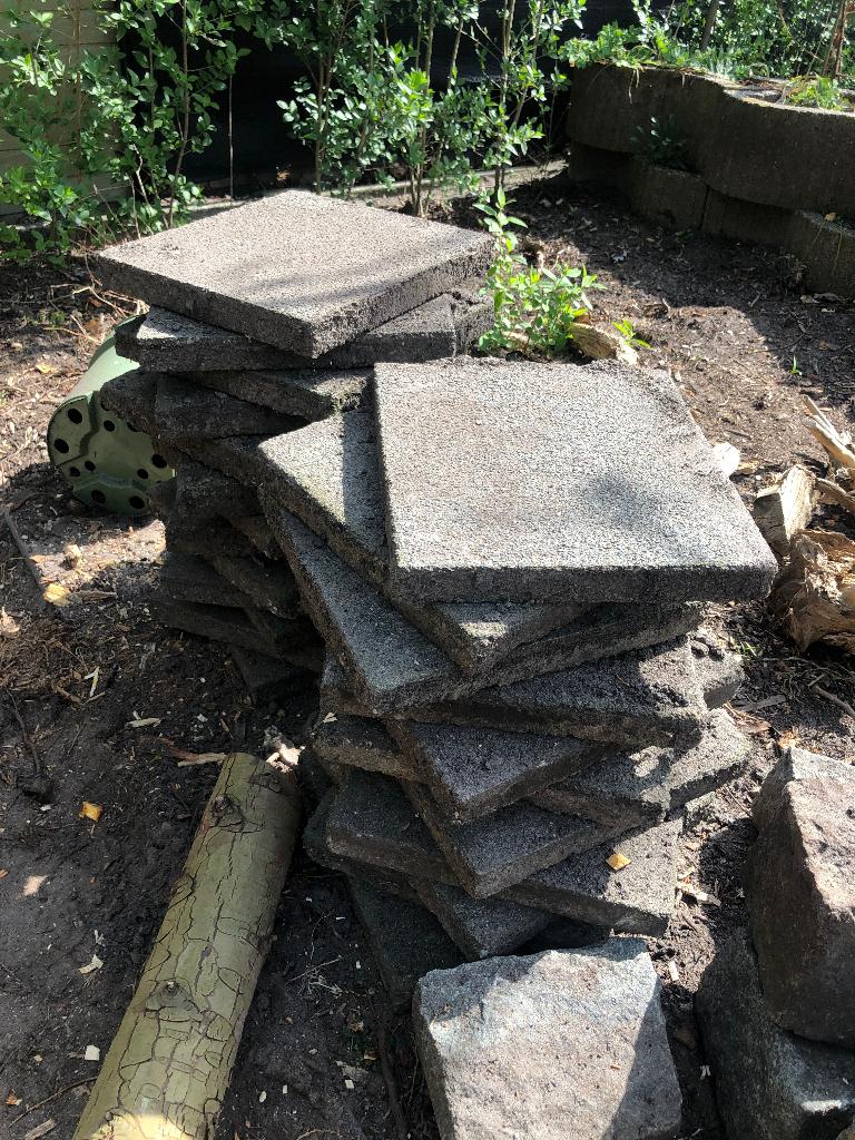 Dals 15 x15 cm, Jardin & Terrasse, Pavé & Dalles, Béton, Enlèvement, Utilisé, Autres types