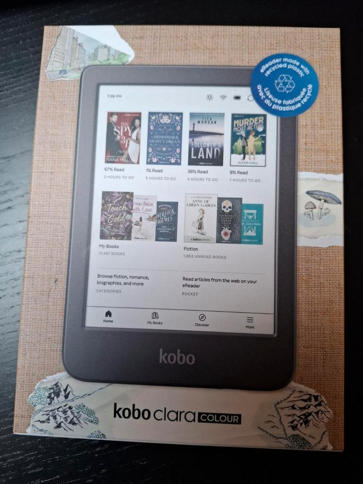 Rakuten Kobo Clara Colour, Computers en Software, E-readers, Bluetooth, Touchscreen, Ophalen