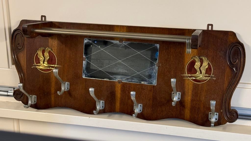 Porte manteau vintage, Maison & Meubles, Moins de 100 cm, Portemanteau mural, Enlèvement, Utilisé