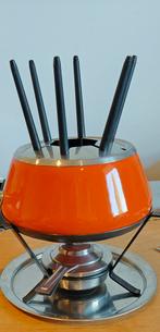 Compleet fondustel met borden, Elektronische apparatuur, Fonduesets, Ophalen, Brander