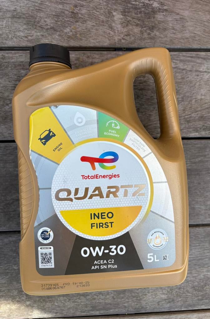 5L ongeopend: TotalEnergies Quartz Ineo First 0W-30 ACEA C2, Verzenden