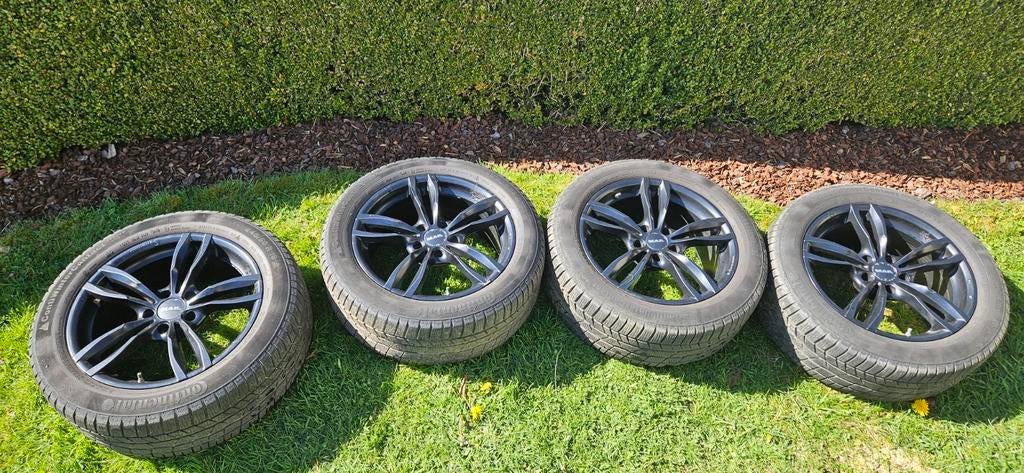 4 Jantes MAK Luft 18 + Pneus Continental + TPMS (BMW X4 F26), Auto-onderdelen, Banden en Velgen, Banden en Velgen, Winterbanden