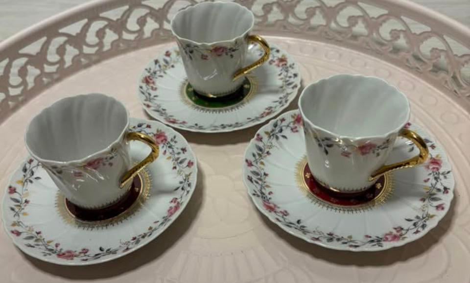 Magnifiques Tasses à Café Limoges France, Enlèvement