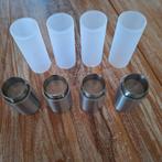 Windlichten uit de Blomus Faro collectie, Huis en Inrichting, Ophalen, Wit, Zo goed als nieuw, Metaal