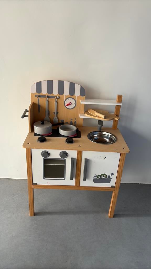 Speelkeuken, Ophalen, Gebruikt, Hout, Speelkeuken