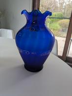 Superbe vase artisanal bleu, Antiquités & Art, Enlèvement ou Envoi