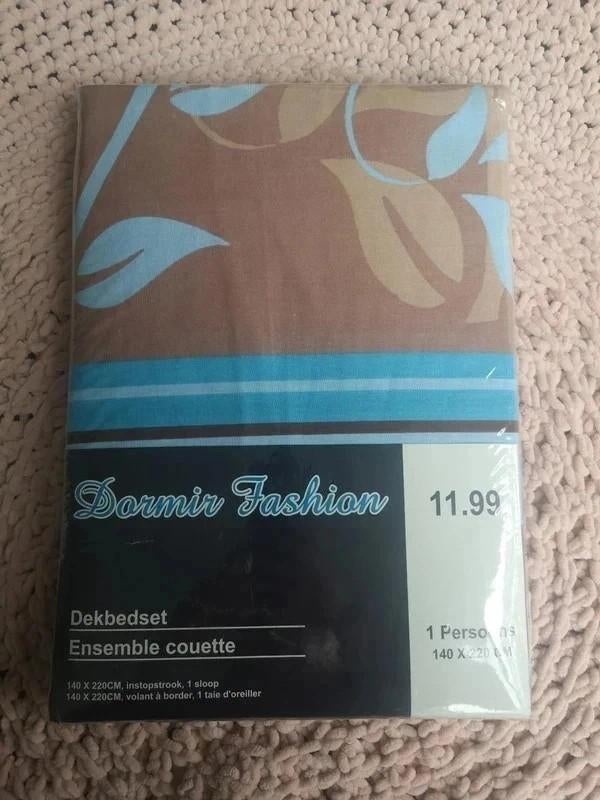 Nieuw beddengoed, Neuf, Enlèvement ou Envoi, Housse de couette, Une personne