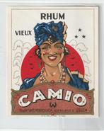 Oud rhum etiket Vieux Camio Izegem, Ophalen of Verzenden, Zo goed als nieuw, Overige typen