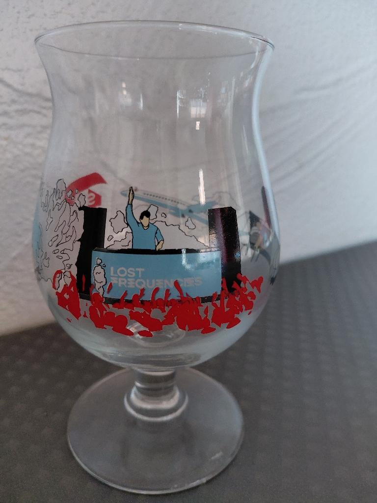 Duvel glas Lost frequencies, Verzamelen, Biermerken, Zo goed als nieuw, Glas of Glazen, Duvel, Ophalen of Verzenden