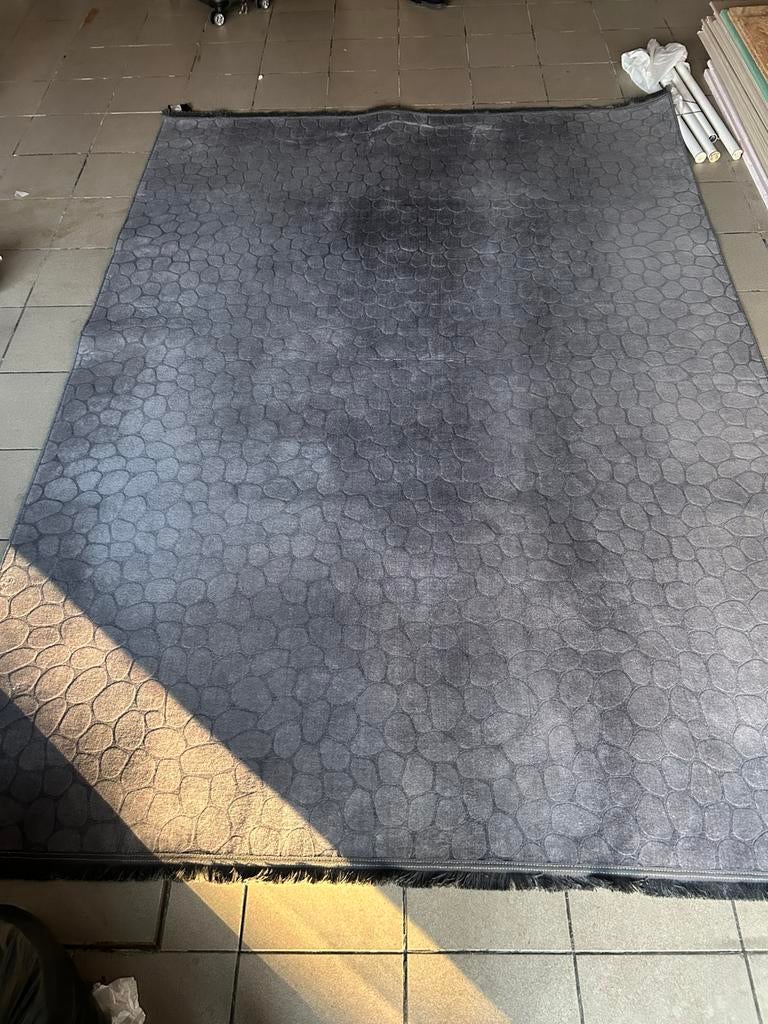 Tapis salon gris anthracite, Enlèvement, Comme neuf, Gris