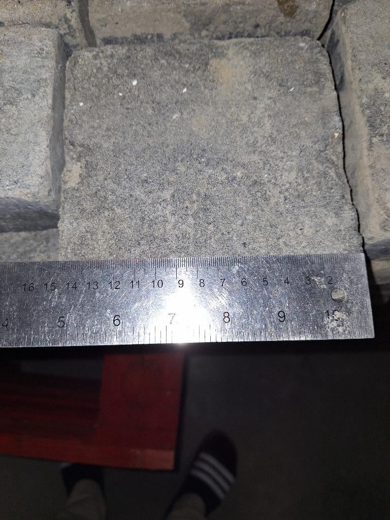 Klinkers 15x15 antraciet, Béton, Enlèvement, Utilisé, 5 à 10 m²